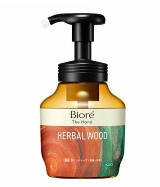 Biore Foaming Hand Wash — Warm Herbal & Woody Scent (280ml)
