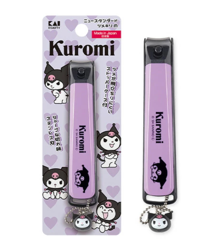 Kai KK2604 Kuromi New Standard Nail Clippers, Medium Size