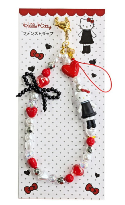 Hello Kitty Phone Strap - Red