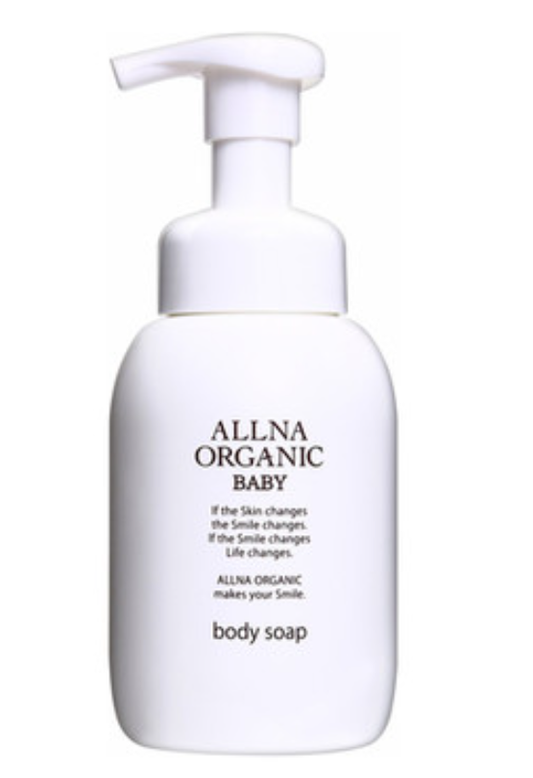 ALLNA Orna Organic Baby Shampoo and Body Wash, Additive-Free, Gentle for Sensitive Skin, Foaming Shampoo, 300ml