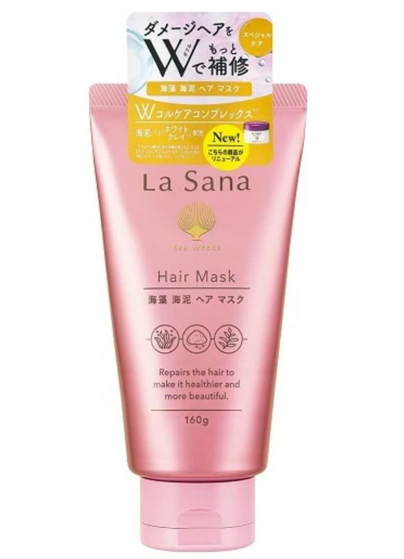Lasana Seaweed Mud Hair Mask 160g Sweet and Sour Rose Fruit Fragrance