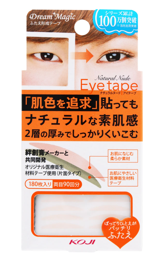 KOJI Dream Cozy Honpo Magic Natural "Naked Eye" Tape II – 180 Strips (Slim Type)