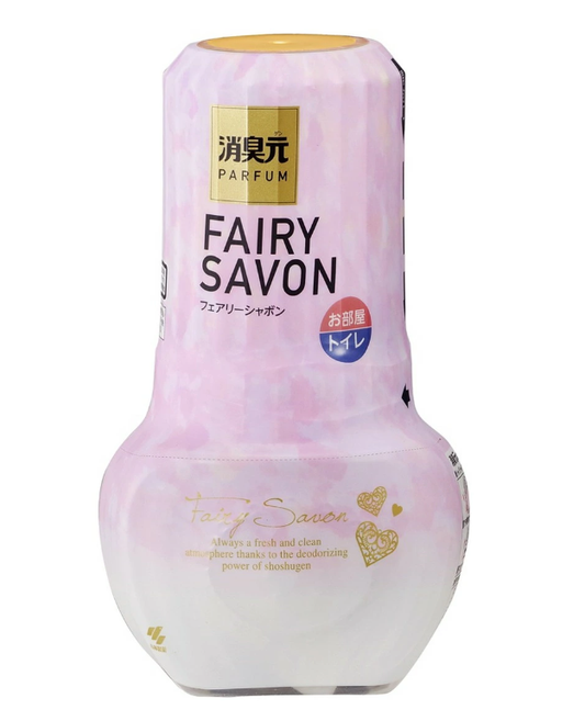 Kobayashi Pharmaceutical's SAVON Room and Toilet Air Freshener 400ml - A balanced blend of citrus, rose, lily of the valley, and jasmine