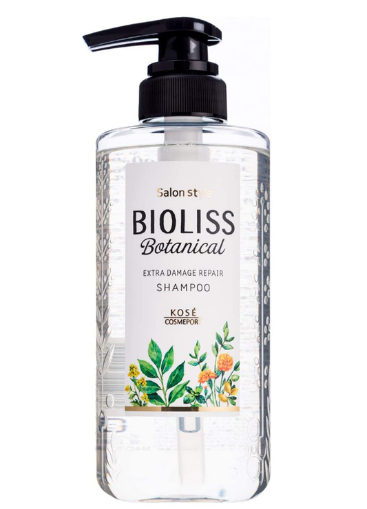 Bioliss Salon Style Botanical Shampoo with Extra Damage Repair 480ml