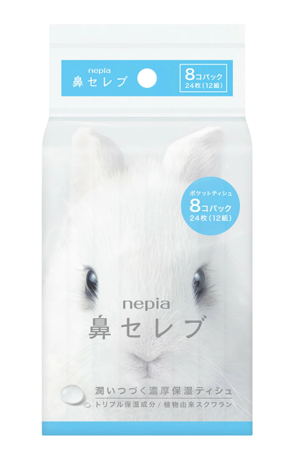 nepia Hana Celeb Pocket Tissues 24 Sheets × 8 Packs