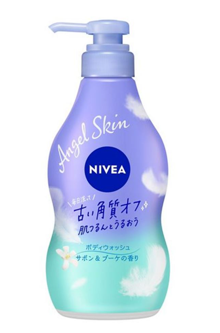 NIVEA Angel Skin Exfoliating & Moisturizing Body Wash – Classic Soap & Floral Scent 480ml