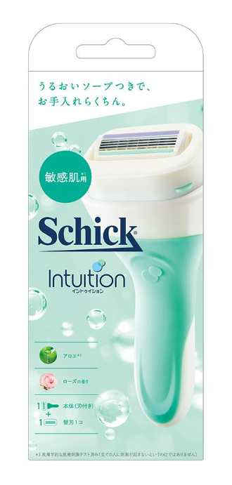 Schick Intuition Sensitive Skin Razor – Handle + 1 Replacement Blade