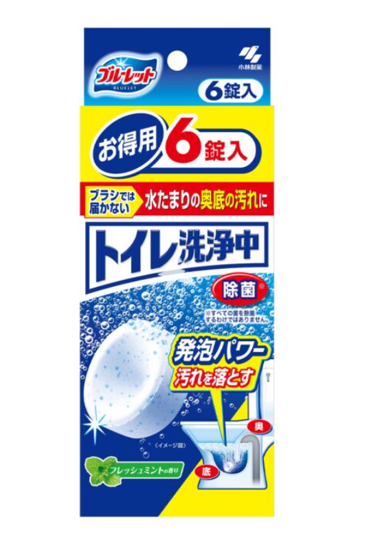 Kobayashi Pharmaceutical Toilet Cleaner 6-pack (Fresh Mint Scent)