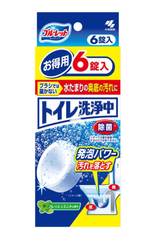 Kobayashi Pharmaceutical Toilet Cleaner 6-pack (Fresh Mint Scent)