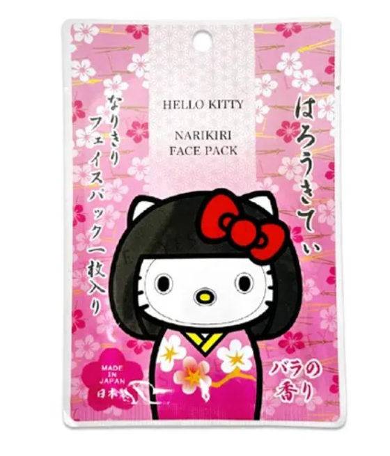 Sanrio Hello Kitty Character Face Mask — Rose Scent — 1 Sheet — 12 Designs Available