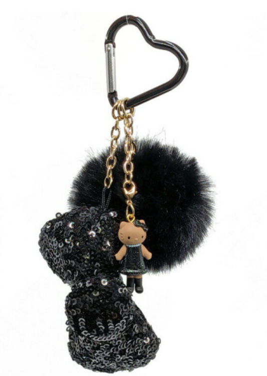 Hello Kitty Bow Phone Strap - Glitter