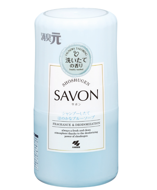 Kobayashi Pharmaceutical's SAVON Air Freshener 400ml - Light Blue Soap Scent